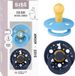 Moomin x BIBS Colour Fopspeen - 0-6 mnd - 2-pack - Rond - Breeze/Deep Space