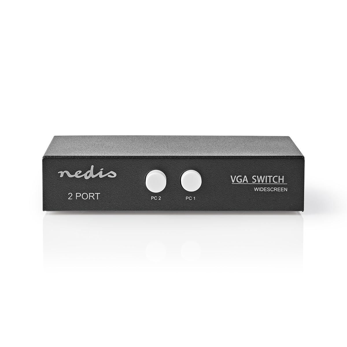 Nedis VGA Switch - 2-Poorts - 2560x1600 - Zwart