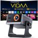 WOLFANG 4K-projector, slimme projector met autofocus en automatische keystone, Bluetooth, thuisbioscoop voor slaapkamer- en plafondprojectie