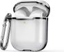 By Qubix AirPods 1/2 hoesje - TPU - Split series - Transparant / Zwart