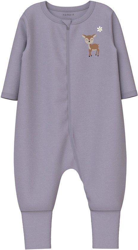 Name it Pyjama 2-pack Lilac Marble Vrouwen Lange mouw Effen 74
