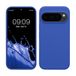 kwmobile telefoonhoesje geschikt voor Google Pixel 10 / Pixel 10 Pro - Hoesje met siliconen coating - Smartphone case in Baltisch blauw