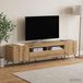 Maison Exclusive - Meuble TV LED BREDA, 3 pièces, panneau de particules, aspect chêne artisanal