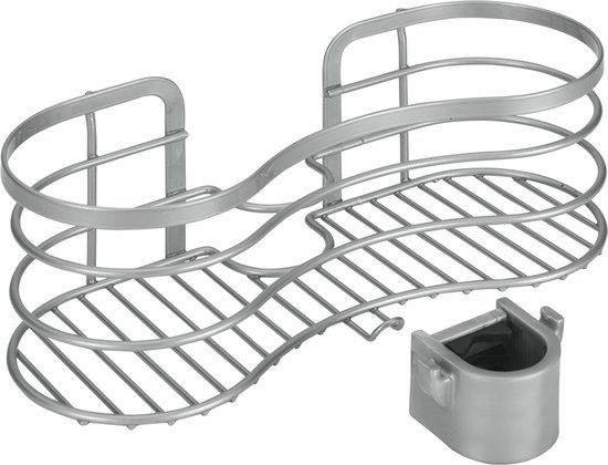 Metaltex Viva doucherek voor douchestang - Zilver