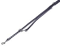 Nobby Leiband Corda, zwart/grijs L: 200 cm, B: 15/20 mm, 1 stuk