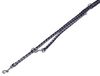 Nobby Leiband Corda, zwart/grijs L: 200 cm, B: 15/20 mm, 1 stuk
