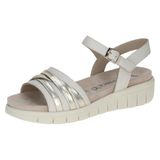 CAPRICE Damen 9-28703-46 Sandales plates pour femme, Offwhite Comb, 37 EU Largeur