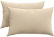 vidaXL Coussin d'assise - 2 pièces - Tissu - Crème - 60 x 40 cm