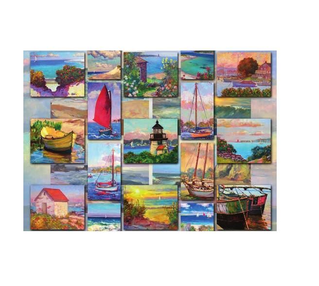 Ravensburger Coastal Collage - 1500 Piece Jigsaw Puzzle - Art Puzzle for Adults & Children