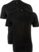 OLYMP T-shirt V-hals (2-Pack) - Zwart