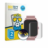 BROTECT - Screenprotector voor taopodo Smartwatch 1.83" - Folie Beschermfolie transparant volledig dekking - 2 Stuks