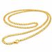 LGT JWLS LGT Jewels Cubaanse koord ketting Goudkleurig Gourmet Schakel 3mm-50cm