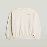 G-Star OVS CREW SWEATER G Dames Joggingbroek Katoen Milk Maat 16
