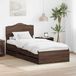 Maison Exclusive - Cadre de lit, marron, aspect chêne, 90 x 190 cm, en bois massif
