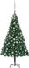 vidaXL Kunstkerstboom met verlichting en kerstballen 180 cm PVC groen