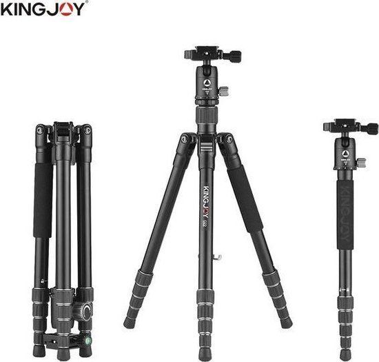 Kingjoy G555+G0 Statief - Aluminium - 155 cm Max. werkhoogte - 12 kg Max. belastbaar gewicht