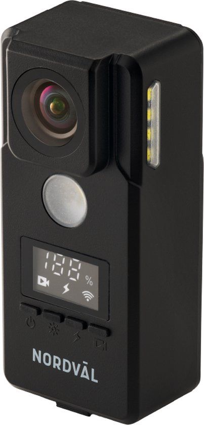 Nordväl BC101F Front Light Bike Cam - 4K Bike Camera with 160° Wide Angle, WiFi, Bluetooth, and 10-Hour Battery Life