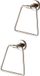 Sans marque 2 pièces porte-crochet organisateur de salle de bain porte-serviettes acier inoxydable