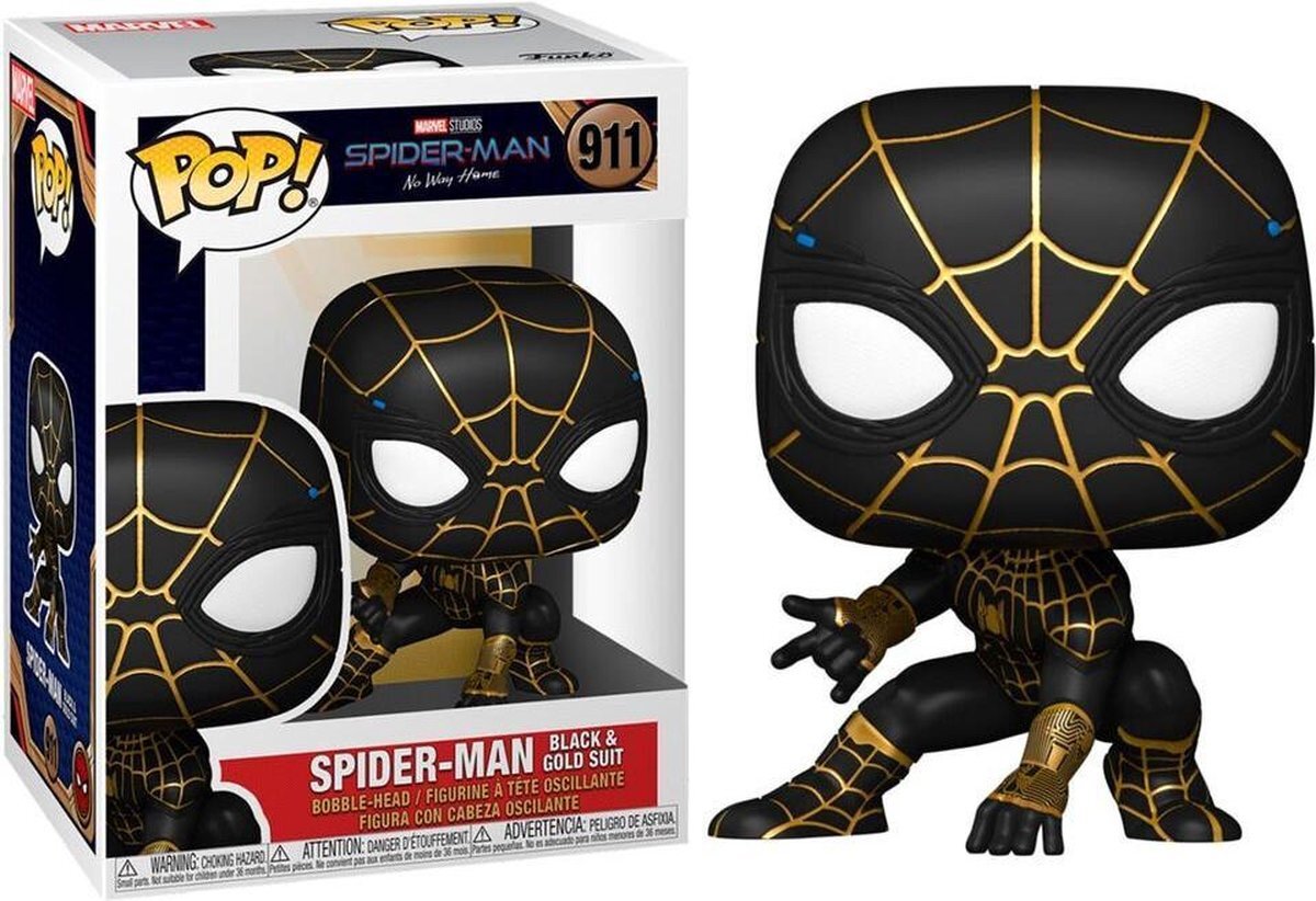 Funko Spider-Man No Way Home Pop Vinyl: Spider-Man Black & Gold Suit