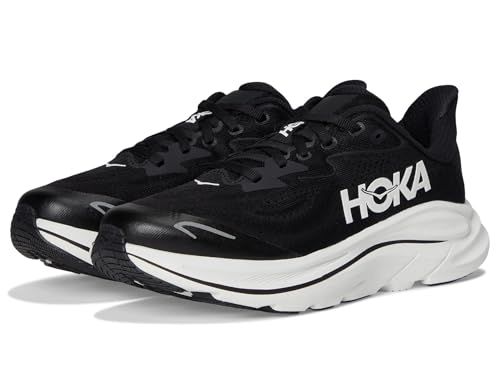 Hoka Clifton 10 (Big Kid) Sneakers, uniseks, voor kinderen en jongeren, Zwart Grijs, 38 EU