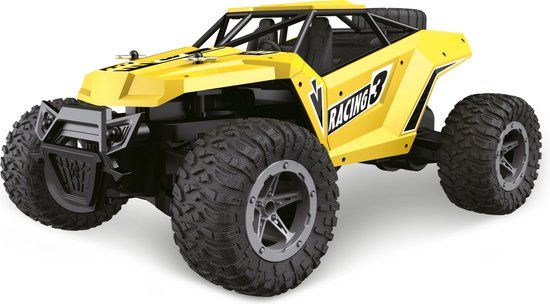 Wonky Monkey Wonky Cars Mountain Buggy RC Car - Yellow - 2.4 GHz - 1:16 Scale - 30m Range