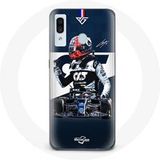 Maniacase Hoesje voor Samsung Galaxy A20e Formule 1 Max Verstappen F1 Coureur Blauw