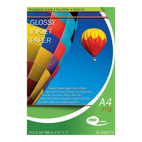 Neo Media A4 210 g 20 vel fotopapier - Wit