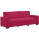 Canapé Sofa 3 Places Rouge Bordeaux 220x78x84 Cm Velours