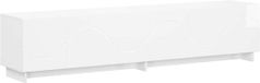 vidaXL Meuble TV 180 x 34,5 x 40 cm Blanc brillant Bois d'ingénierie