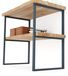 LAMO MANUFAKTUR Support pour plan de travail de salle de bains 50x80 cm anthracite