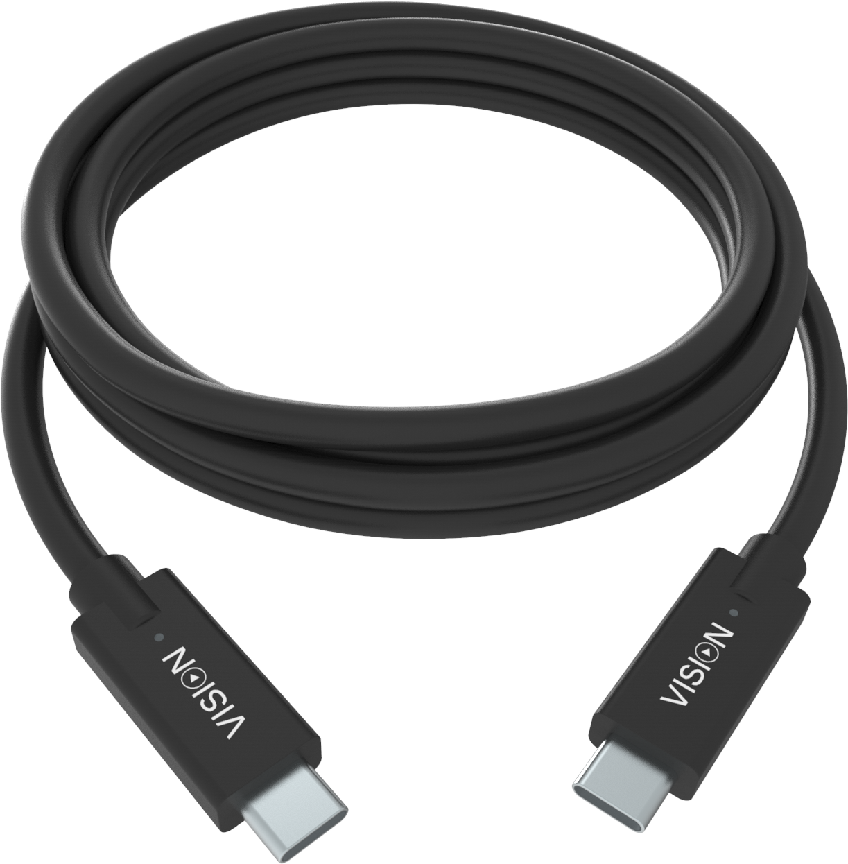 vision TC 1MUSBC/BL USB-kabel 1m Zwart