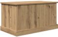 vidaXL Boîte de rangement 70x40x38 cm bois de pin massif finition chêne artisanal