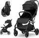 Lorelli MINORI sportwagen, geschikt tot 22 kg – automatische vouwmechanisme met één hand, Polyurethanwielen, verstelbare rugleuning tot ligpositie, bekerhouder, compact