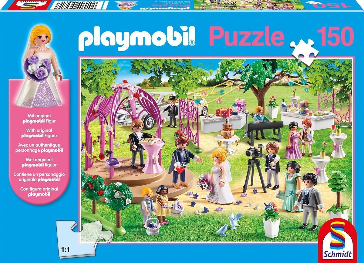 Schmidt legpuzzel Playmobil Bruidspaviljoen junior 150 stukjes