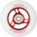 FAMUS Roue 3 rayons 90mm 86A Rouge Blanc [x4]