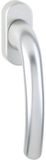 Merkloos Raamgreep - Met rastering - Vierkant 7 x 32 mm - Zilver