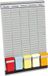 Franken Planbord 5 dagen weekplanner 31,5 x 49 cm Zwart