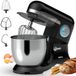 Aviro Robot multifonction - Bol mélangeur en inox de 6,5L - Robot pâtissier - Robot multifonction - Avec accessoires - 1600W - Noir
