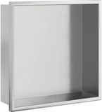 vidaXL Douchenis 32x32x9 cm Roestvrijstaal Geborsteld Zilverkleurig