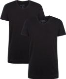 Bamboo Basics T-shirts Velo col en V (2-pack) - Noir - L