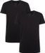 Bamboo Basics T-shirts Velo col en V (2-pack) - Noir - L