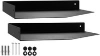Sotech 2 stuks Hoekwandplank HOVER-X 250x250x30mm zwart