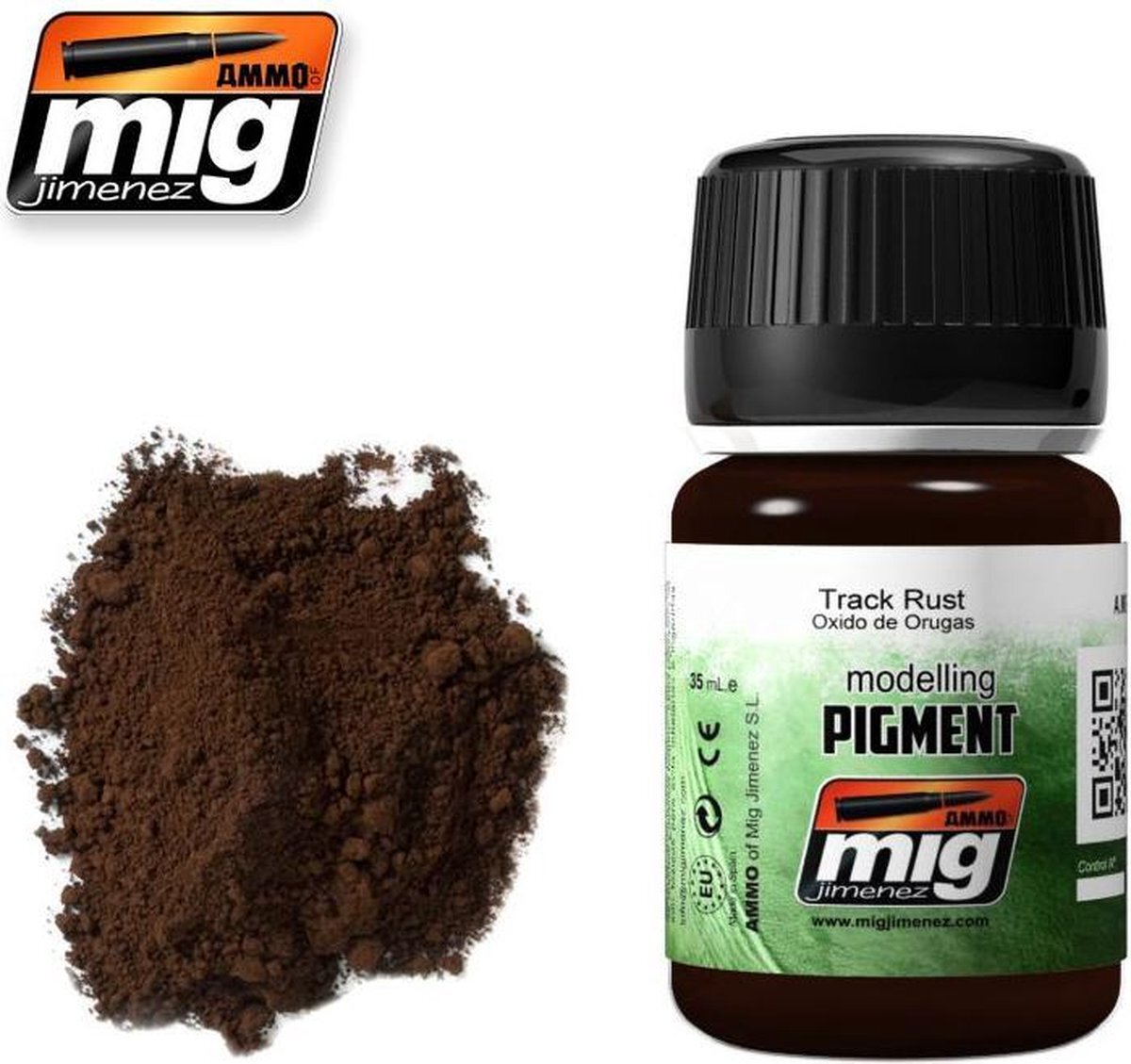 mig MIG-3008 Pigmenten (35 Ml) Track Rust, Multi-Colour