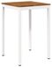 Syfax NAARDEN Tuinbar Tafel Natuurlijk en Wit 70 x 68,5 x 105 cm