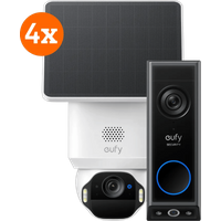 Eufy SoloCam E42 4-Pack + Video Doorbell E340