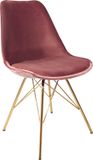 Kick Collection KICK® VELVET Kuipstoel Roze – Eetkamerstoel – Velvet – Goud Frame