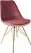 Kick Collection KICK® VELVET Kuipstoel Roze – Eetkamerstoel – Velvet – Goud Frame