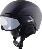 Alpina Alto V Casque de ski avec visière | Noir mat | Varioflex S1-S2 | Taille : 55 - 59 cm