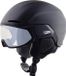 Alpina Alto V Casque de ski avec visière | Noir mat | Varioflex S1-S2 | Taille : 55 - 59 cm