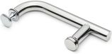 Poignée de porte de douche - Barre d'appui de salle de bain - Rénovation de cabine de douche - Acier inoxydable chrome - 145mm entre les trous - Argent